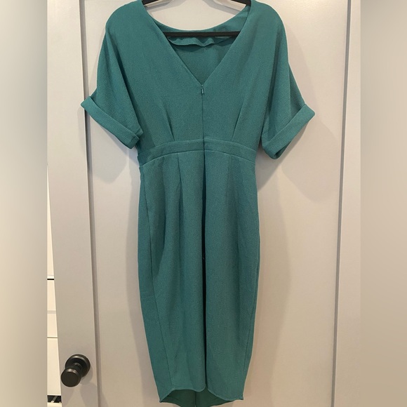 ASOS green midi dress NWT - Picture 3 of 3